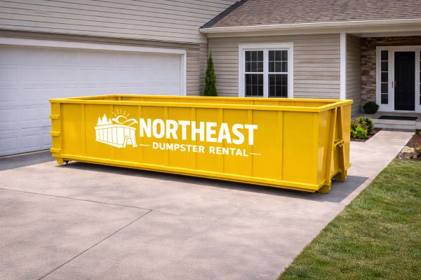 Northeast Dumpster Rentals roll-off dumpster in Utica, NY