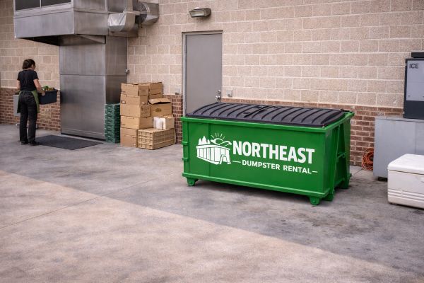 Northeast Dumpster Rentals roll-off dumpster in Rochester, NY